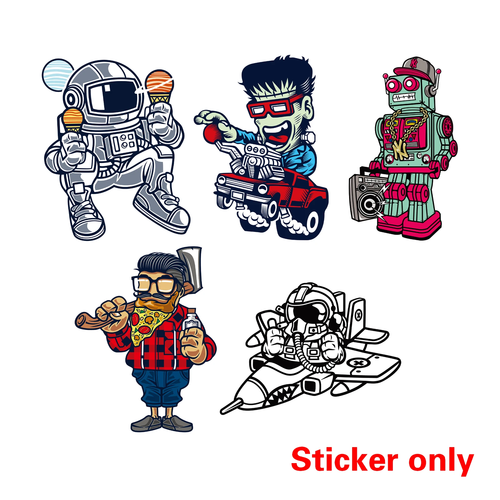 Miniso الهيب هوب سلسلة الجينات الثقافية UV DTF سيارة ملصق للزجاج Libbey يمكن زجاجة ذاتية اللصق قابل للغسل مقاوم للماء لتقوم بها بنفسك مخصص