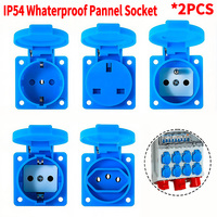 ​​IP54 16A Outdoor Socket with Flip Cover | Euro/UK/BR Plug Waterproof for Garden & Industrial Use - Heavy Duty Explosion-Proof​