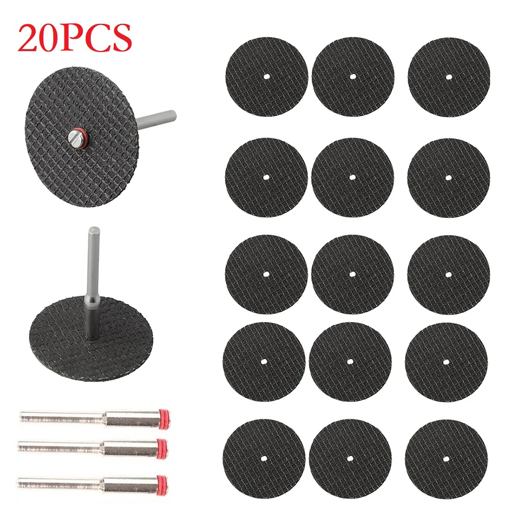 20PC 32mm Grinding Wheel Cutting Disc Circular Resin 3mm Shaft For Angle Grinder Blade Wheel Cutting Sanding Disc