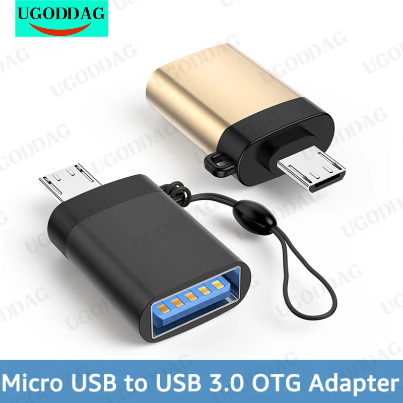 Micro Usb 3.0 Otg Adapter Usb 3.0 Vrouwelijk Naar Micro Usb Mannelijke Connector Aluminiumlegering Op De Go Converter Data Sync Kabel