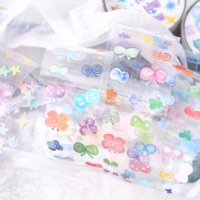JIAMEI 30mm * 3m Colorful Small Fragment Series Kawaii Die Cut Tape DIY Scrapbook Decor Journal Supplies Aesthetics Stationery