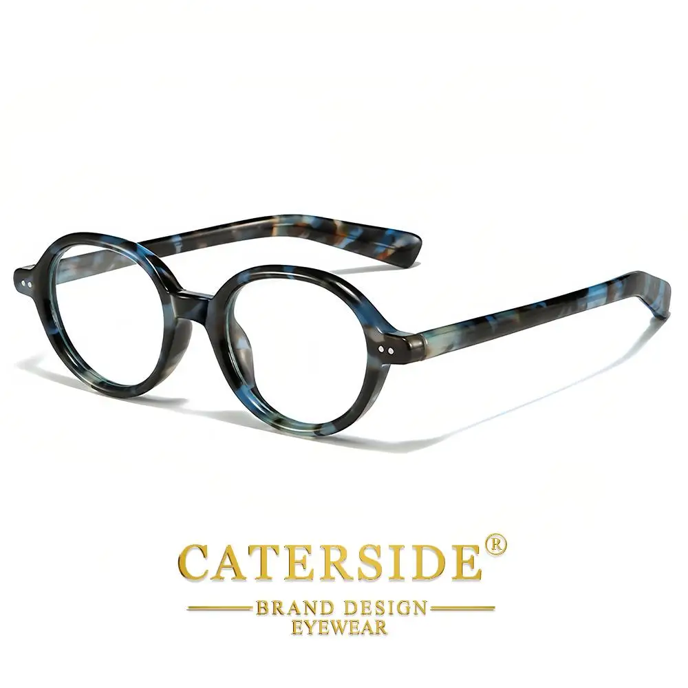 CATERSIDE Retro Damen Anti-Blaulicht-Brille Hochwertige Tr-90 Ovaler Rahmen Herren Outdoor Business Freizeit Urlaub Geschenkbrille – Detail 9