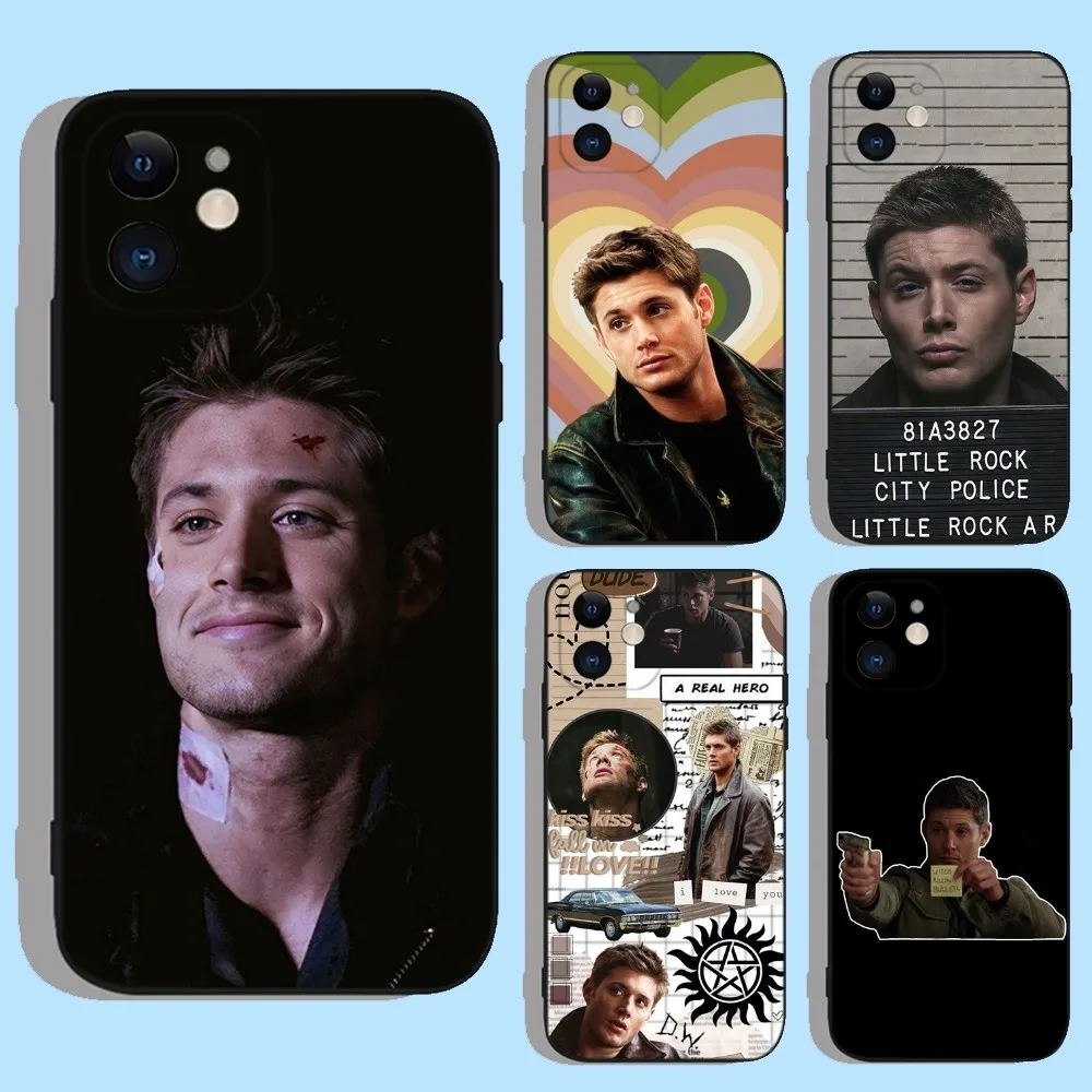 D-Dean Winchester Supernatural Phone Case For Apple iPhone 15,14,13,12,11,XS,XR,X,8,7,Pro,Max,Plus,mini Silicone Black Cover