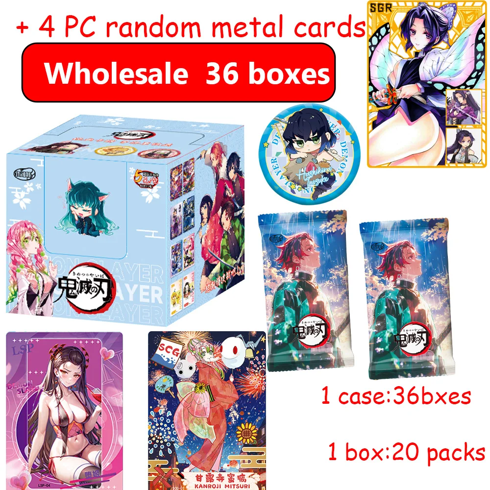 

Wholesale Little shrimp Demon Slayer Ultimate CCG Booster Box Tanjirou Kamado Nezuko Character Diamond Rare Collection Card