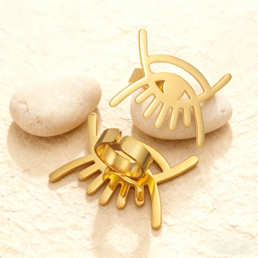 

Acheerup Personalized Custom Logo Wide Ring for Women Men Stainless Steel African Rune Series Open Ring Jewelry Birthday Gifts