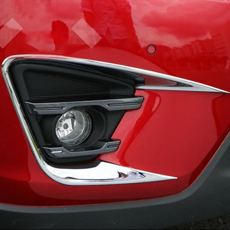 For Mazda CX-5 CX5 2015 2016 2017 Fog Light Lens Cover Front Bumper Fog Lamp Fame Decoration Car Stying