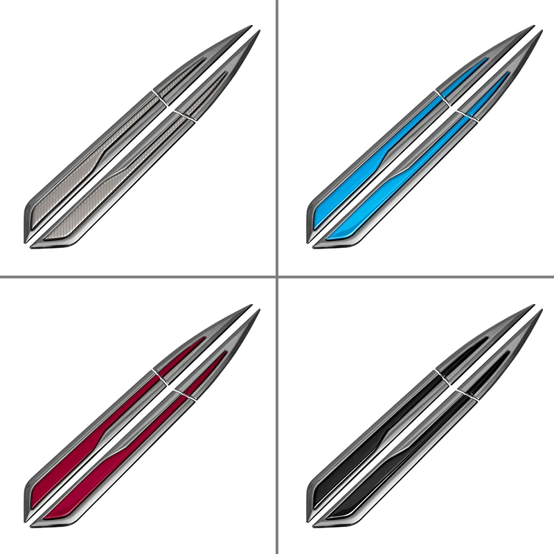 Metal Stickers for Mitsubishi Eclipse Cross Car Side Wing Fender Decals Body Exterior Accessorie