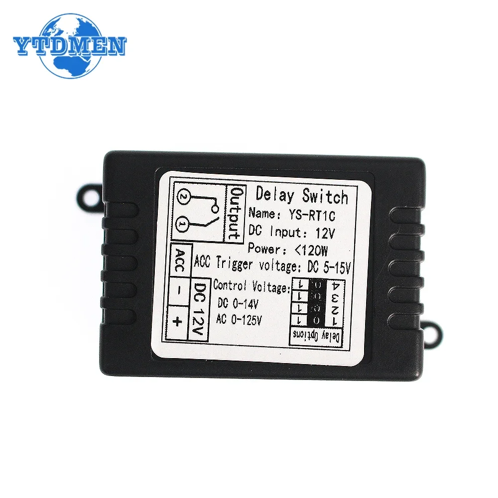 1PCS 12V Time Delay Relay Module Turn on Delay Switch Module, Car Modification, Single-chip Control Time Period Optional