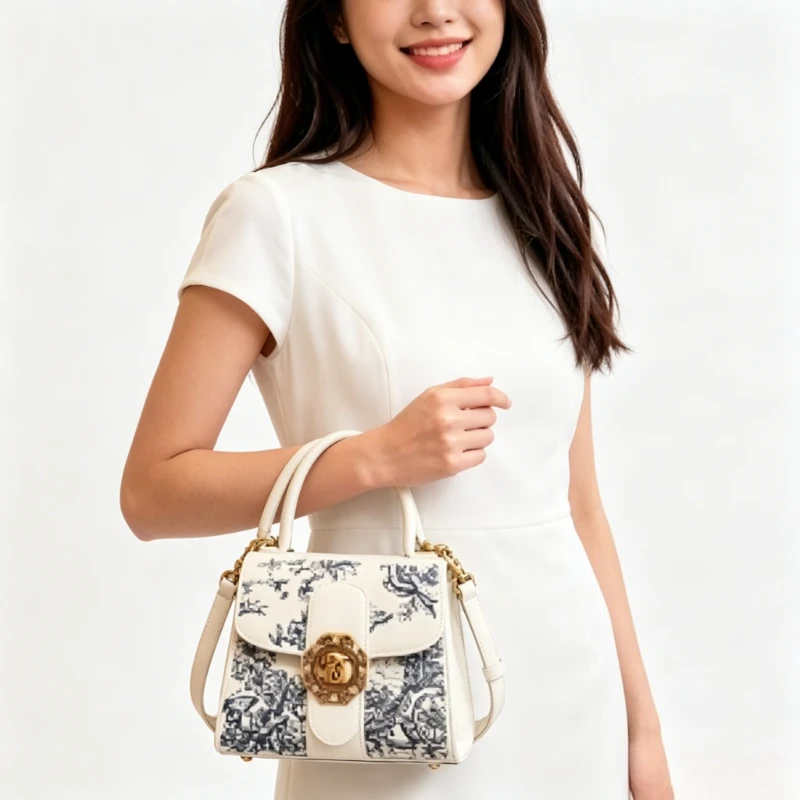 Classic Tote Bag For Ladies Genuine Leather Crossbody Option Elegant Popular By Famous Designer Large Capacity Handy Carry