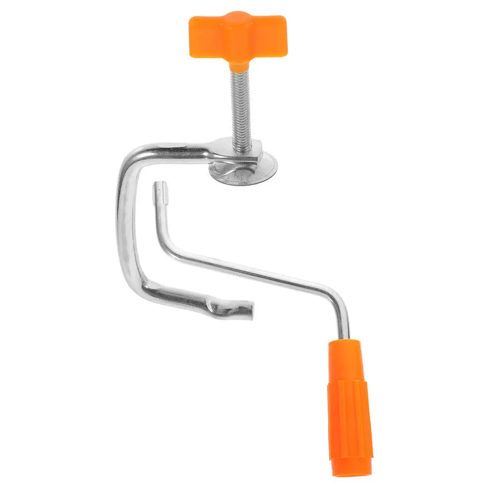 1Set Noodle Maker Handle with Integrated Holding Clip Replacement for Manual Pasta Machine Sturdy Metal Clamp Secure Mounting