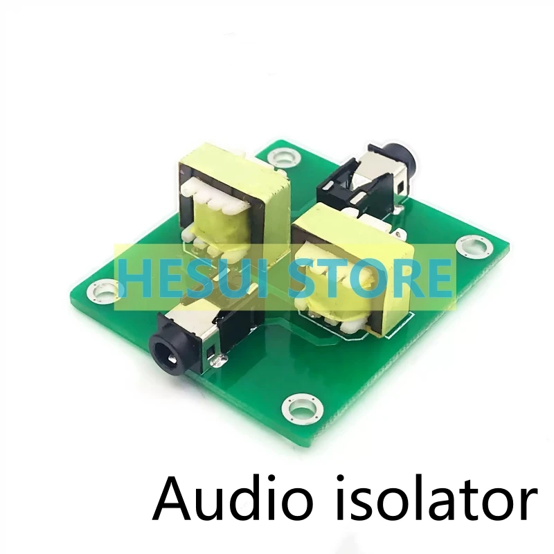 Stereo audio common-ground anti-jamming isolator Noise filter Computer audio eliminates current sound