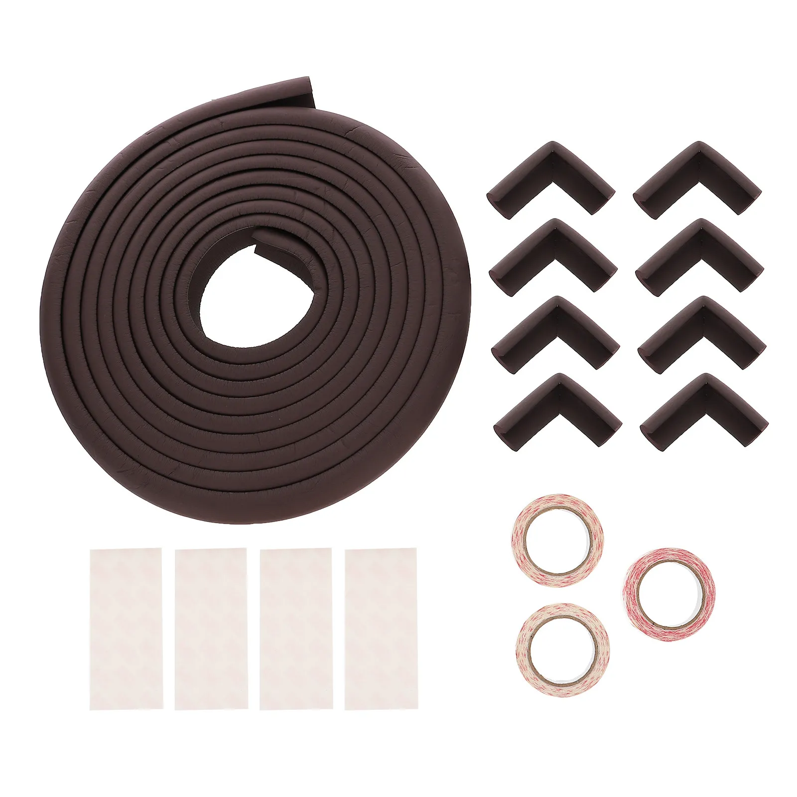 1Set Soft Impact Absorbing Baby Edges Guards Corner Bumper Strips for Glass Wood Steel Ceramic Surfaces Table Desk Bed Safety