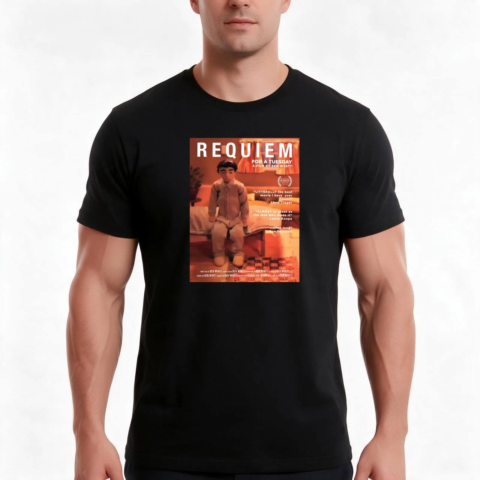 ben wyatt requiem for a tuesday T-Shirt Summer Casual Cotton Tee Oversized Streetwear Tops Vintage Graphic Print 100% Cotton