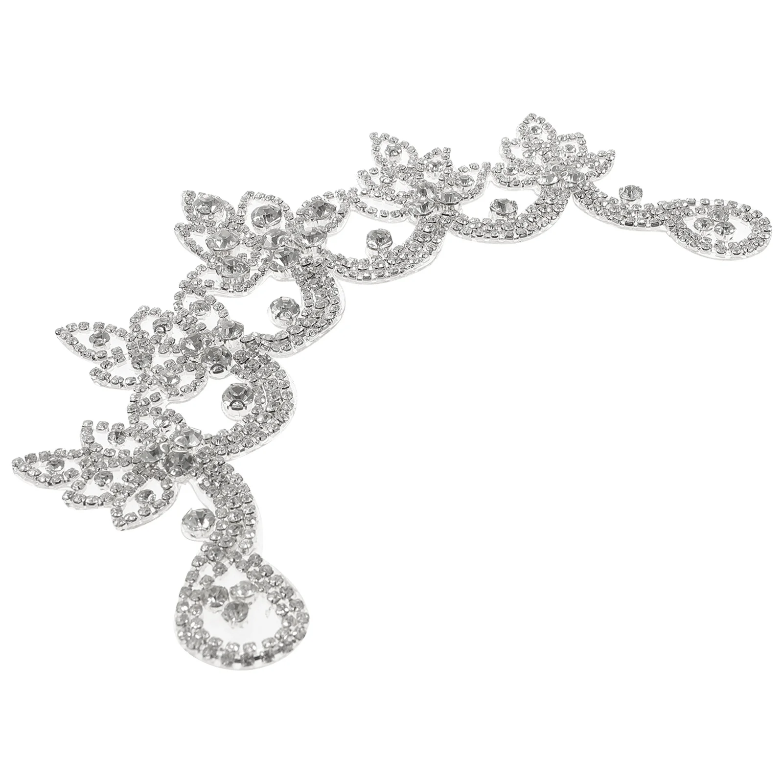 

Shiny Rhinestone Patch Iron on Rhinestone Applique for Clothes Jeans Shoes Repair Decoration DIY Clothing Patches Hat Bags