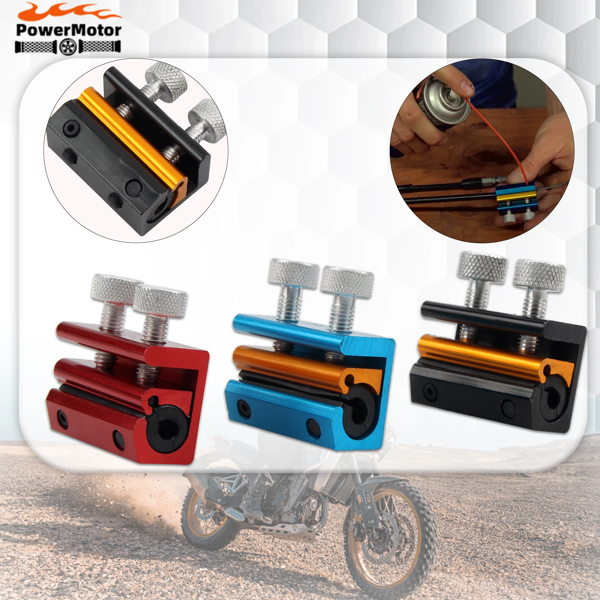 

Motorcycle Aluminium Cable Lube Tool ATV Throttle Clutch Brake Cable Tool Lubrication Wire Oiler Brake Motocross Accessories