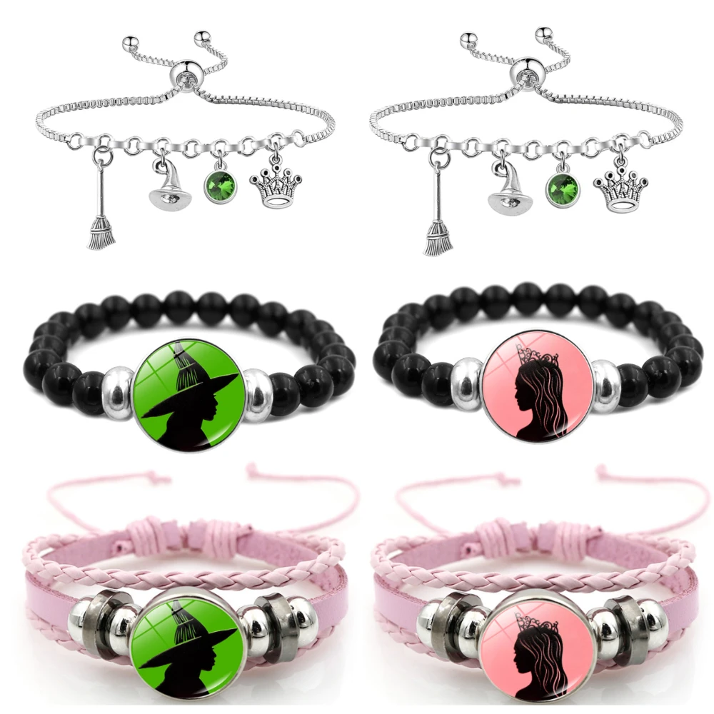 

Movie Wicked Elphaba Galinda Friendship Matching Bracelets for Women Musical Inspiration Bracelet Best Friends Accessories Gifts