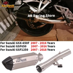 For SUZUKI GSF650 GSF1250 GSX650F GSF 650 1250 GSX 650F 2007 - 2018 Motorcycle Exhaust System Muffler DB Killer Escape Moto Pipe