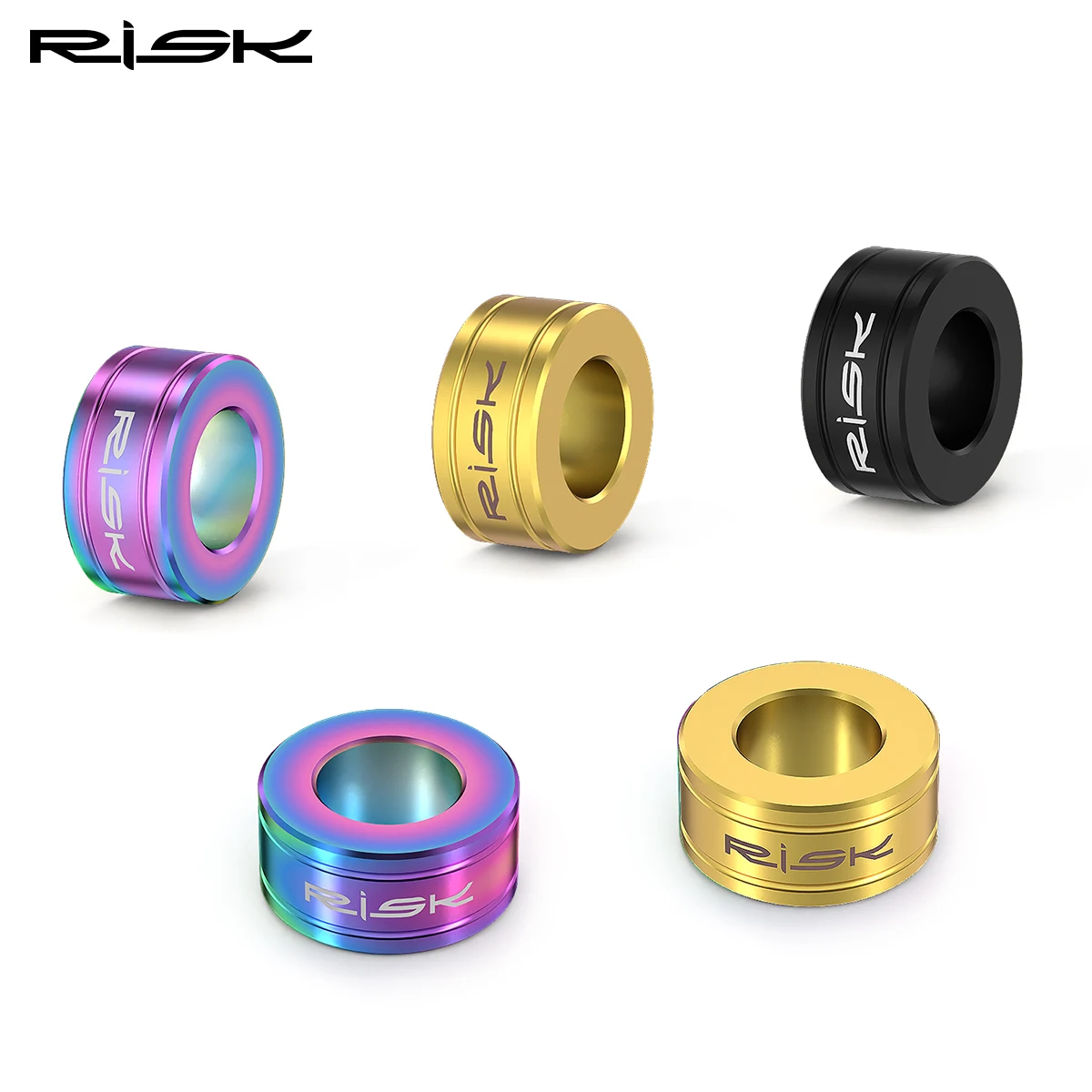 MTB BMX Bicycle M6 Titanium Alloy Screw Spacer One-Integrated Disc Brake Adjusting Washer XT Disc Brake Fixed Heightening Pads