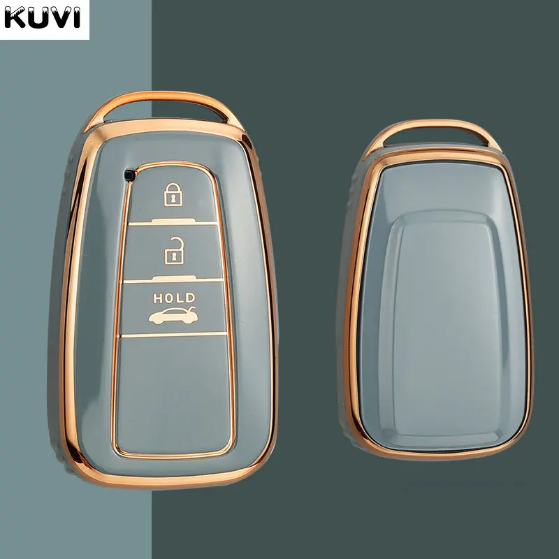 Fashion TPU Car Remote Key Case Cover Shell Fob For Toyota Corolla Prius Camry CHR C-HR RAV4 Altis Land Cruiser Prado Keyless