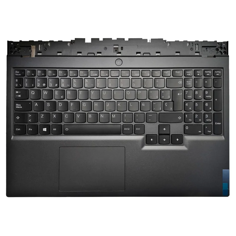 Novo teclado retroiluminado dos eua/espanhol para lenovo legion 5-15imh05h -15imh05 -15arh05h -15arh05 capa superior com apoio para as mãos