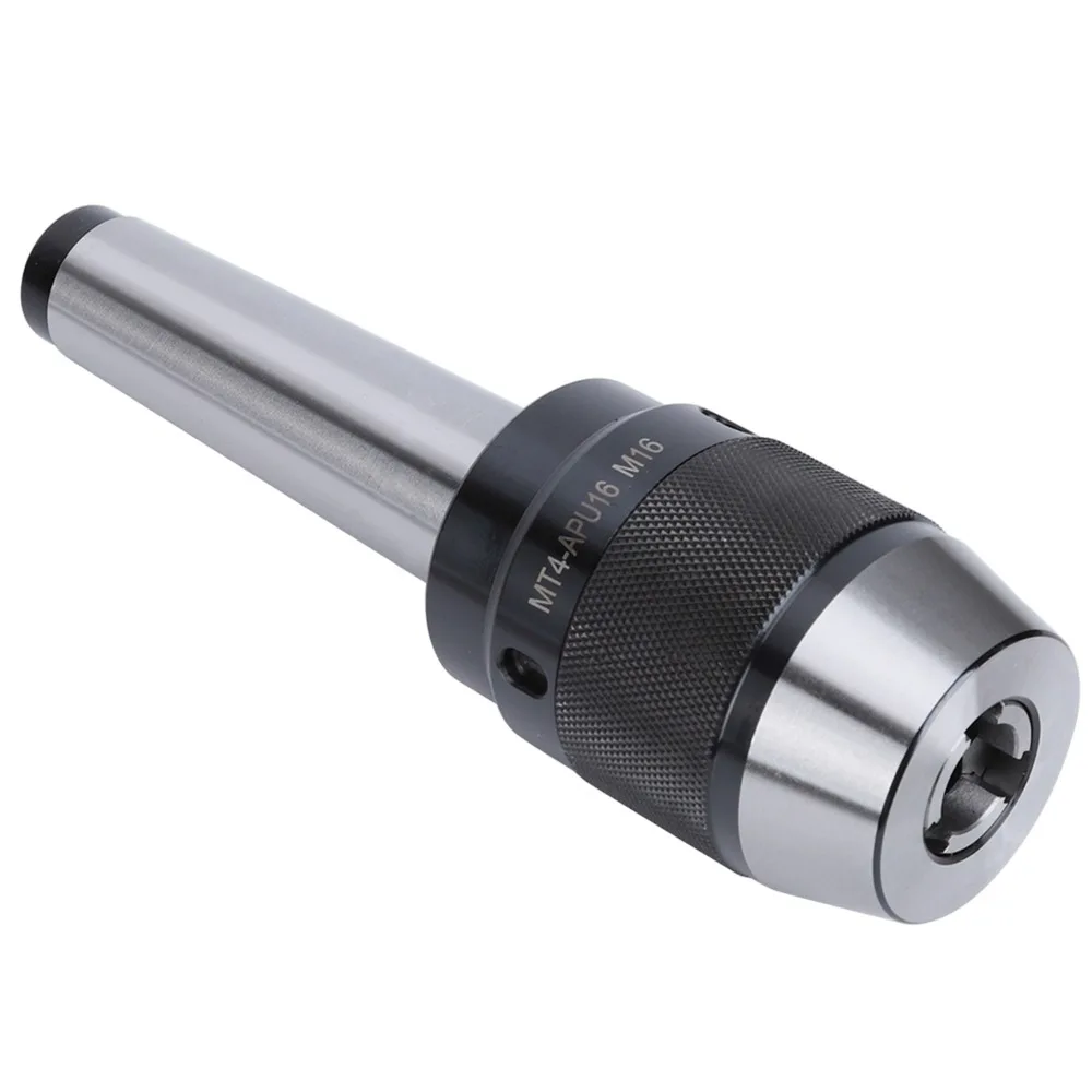 Impact Resistance Integrated Drill Chuck 1/32-5/8 Inch Capacity APU16 Model Precision Drill Chuck MT4 Shank Integrated Design
