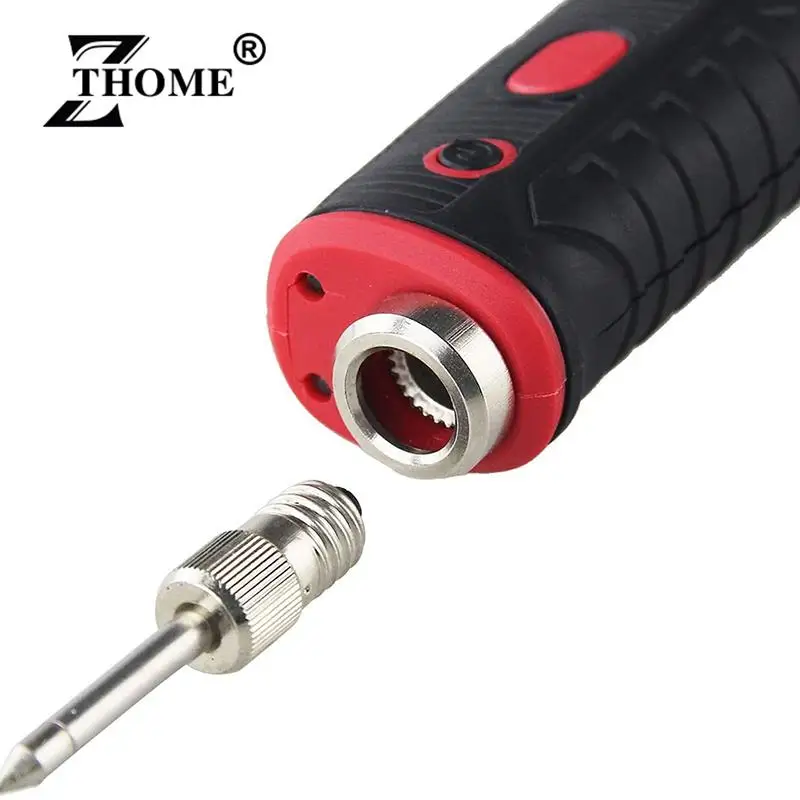 Welding Soldering Tips USB Soldering Iron Head Replacements Threaded Soldering Tip Fits for E10 Interface Soldering Iron