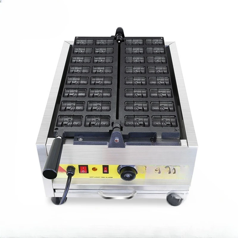 commercial animated soldier waffle equipment electric heating cartoon bearded soldier muffin machine