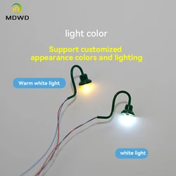 5PCS HO 1/87 Scale 3V Classic Wall Lamps Street Lights Model Making  Park Train Railroad Layout
