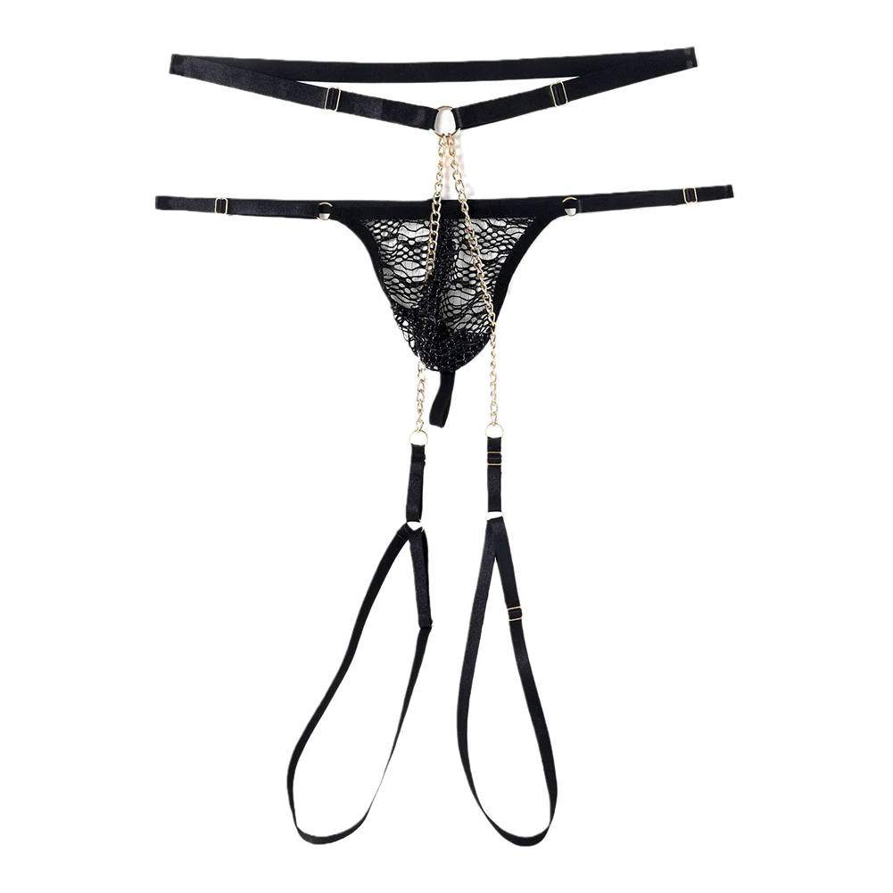 

Men Lace Mesh Thin Breathable Gay Sissy Pouch Underwear For Hot Man Underpants Summer Men's Panties Quick Dry Thong G-String