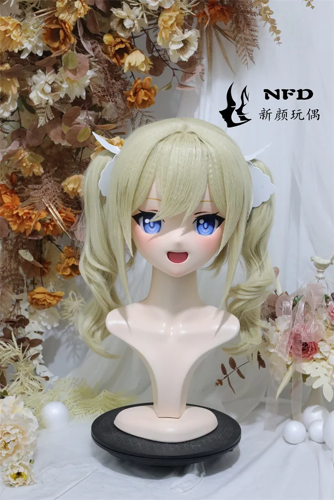 

(NFD-47-7)Customize Full Head With Lock Crossdress Doll Female/Girl Japanese Anime Cartoon Character Kig Cosplay Kigurumi Mask