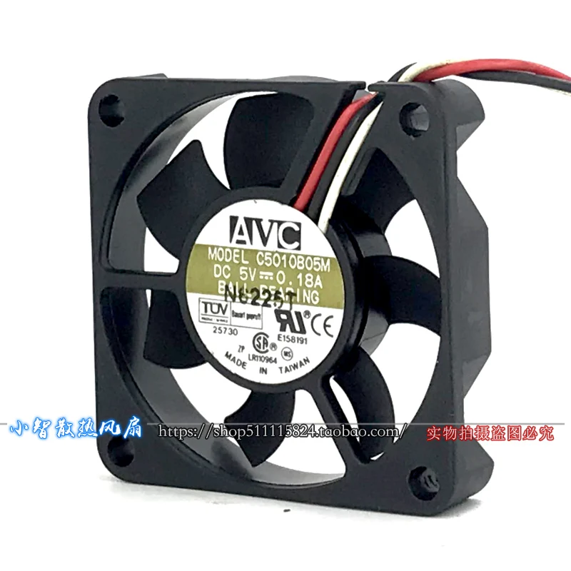 ORIGINAL C5010B05M 5V 0.18A 5010 50*50*10mm KIPAS PENDINGIN BARU RADIATOR