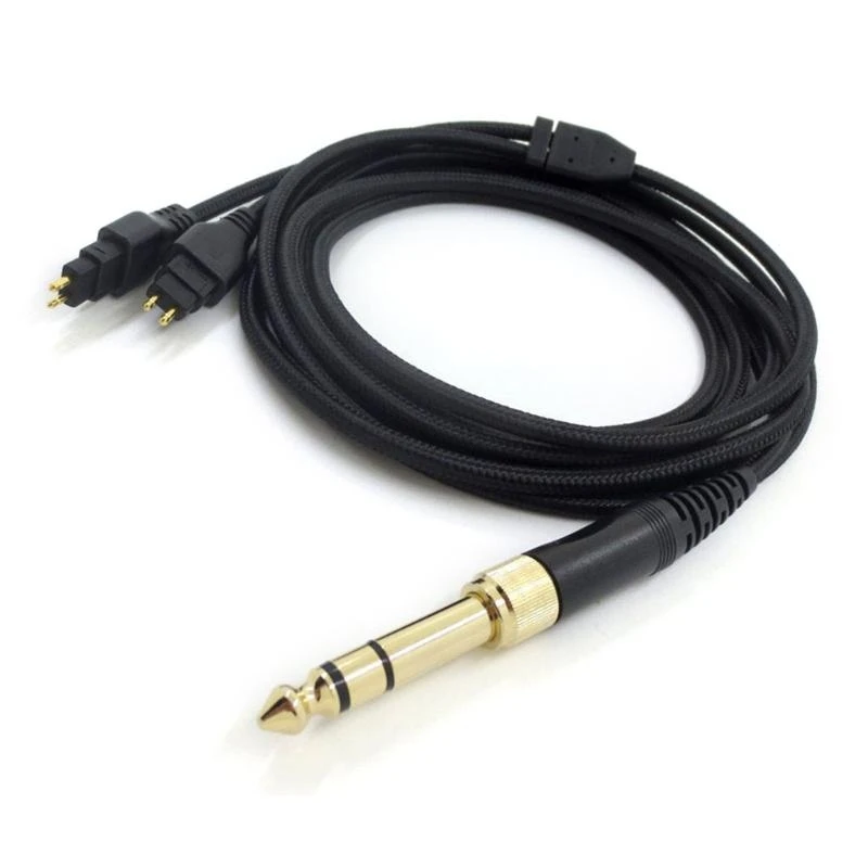Repair 3.5/6.35mm Earphone Cable Upgrade Cable for Sennheiser-HD580 HD600 HD650 HD660S Replacement Cable