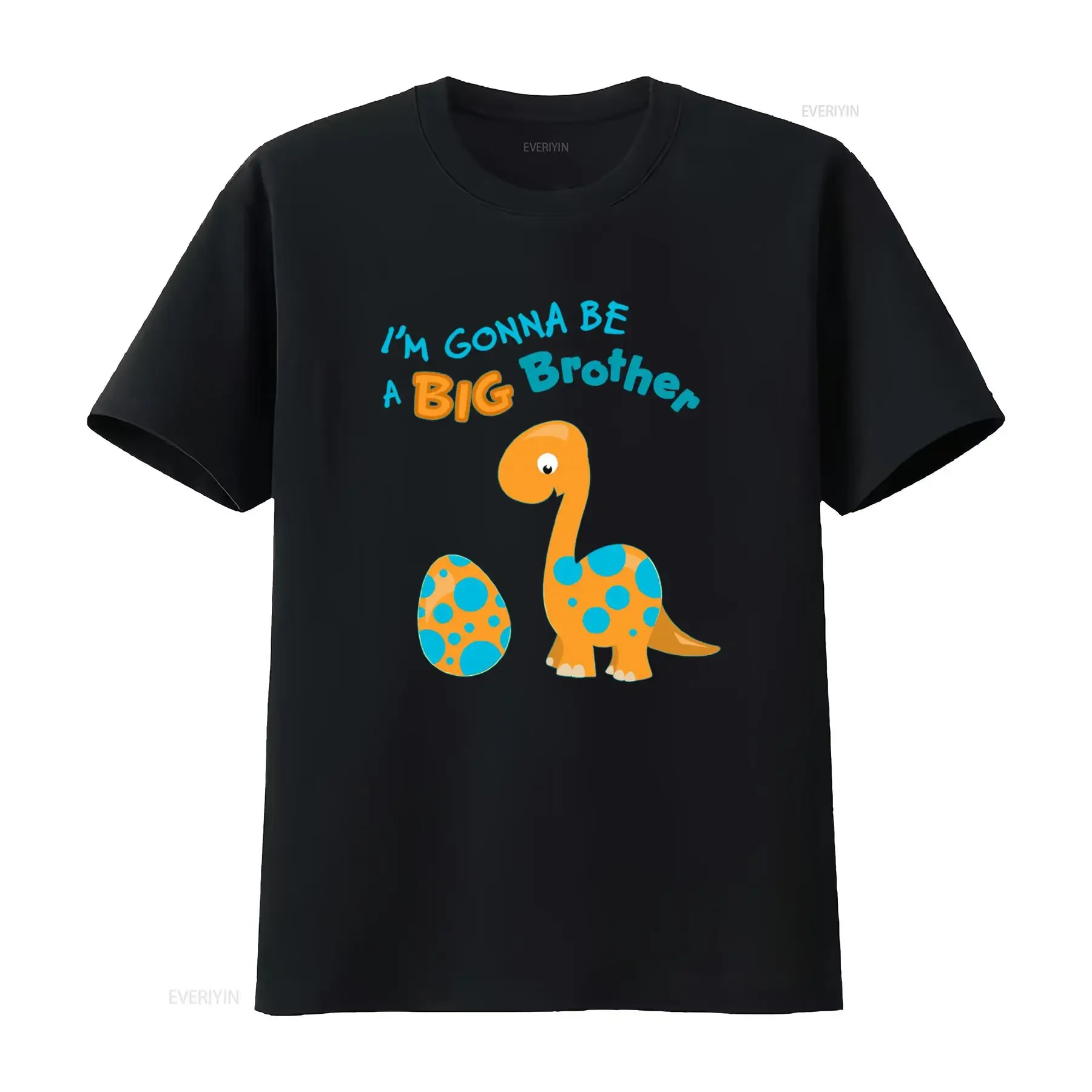 Inktastic I'm Gonna Be A Big Brother Dino Toddler T Shirt Cute Apatosaurus Design for Siblings vintage Washed streetwear