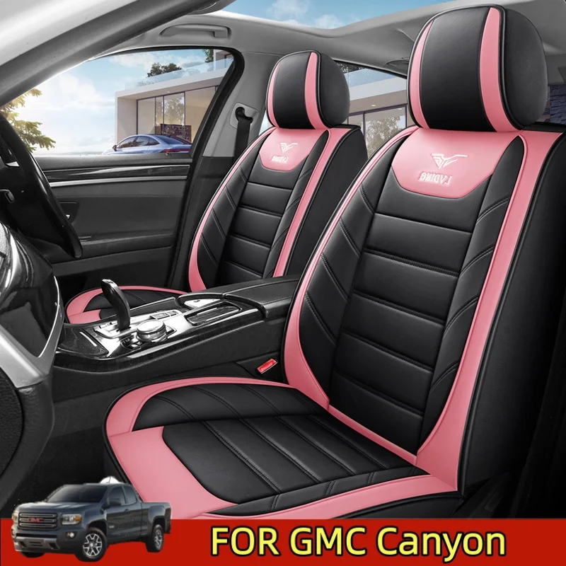 

Чехол на автомобильное сиденье GMC Canyon, четыре сезона, мягкая искусственная кожа, водонепроницаемая, износостойкая, водонепроницаемая, из искусственной кожи