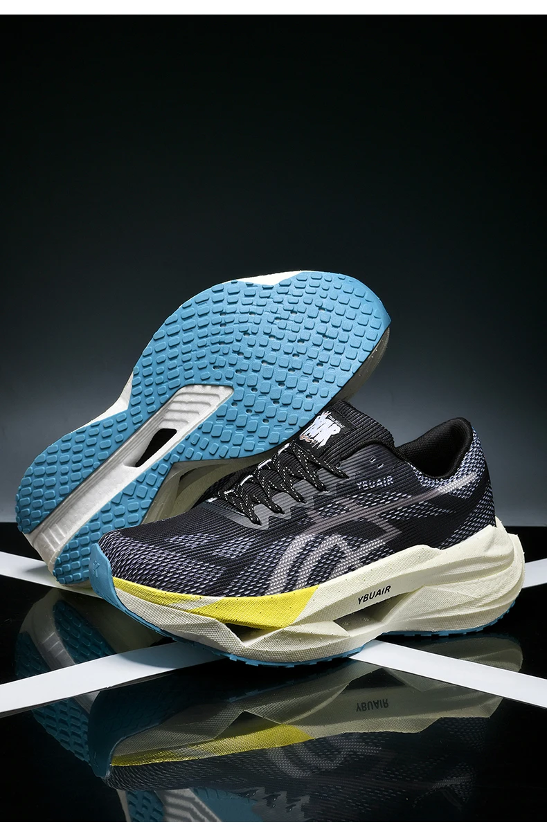 Marathon-Laufschuhe für Herren, leichte Spezial-Sportschuhe, Sneaker mit Carbonplatte, trendige, atmungsaktive Sportschuhe für Damen. – Detail 14