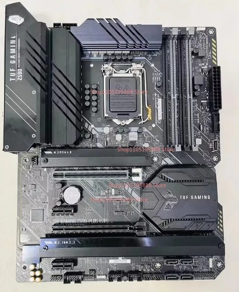 

Материнская плата ASUS TUF GAMING Z590-PLUS, интерфейс 1200 Pin, поддержка процессоров 10/11 поколений, память DDR4
