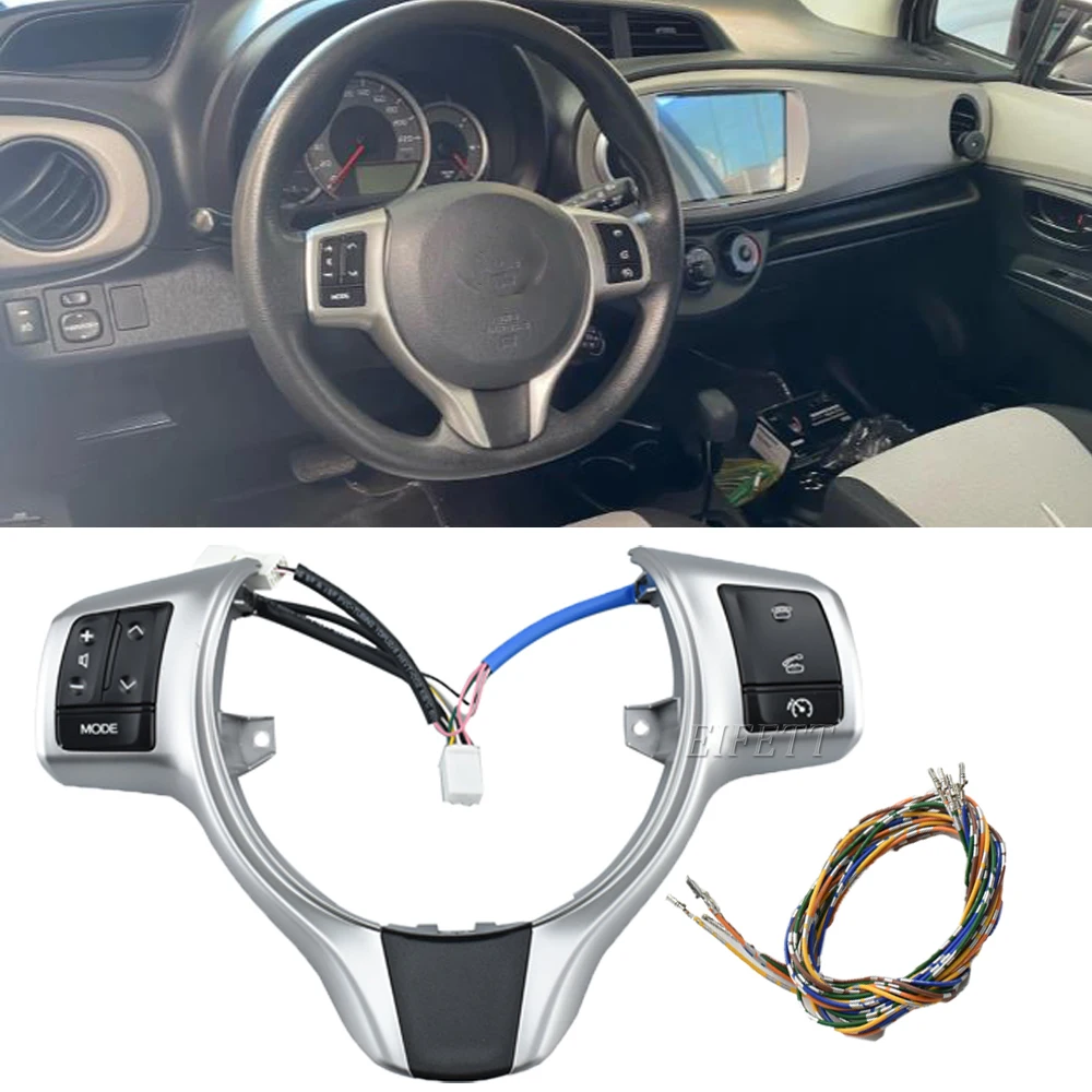 Steering Wheel Button Phone Control Volume Cruise Control Buttons For Toyota Yaris 2012-2018 Verso-S 2012 2013 2014 84250-0D020