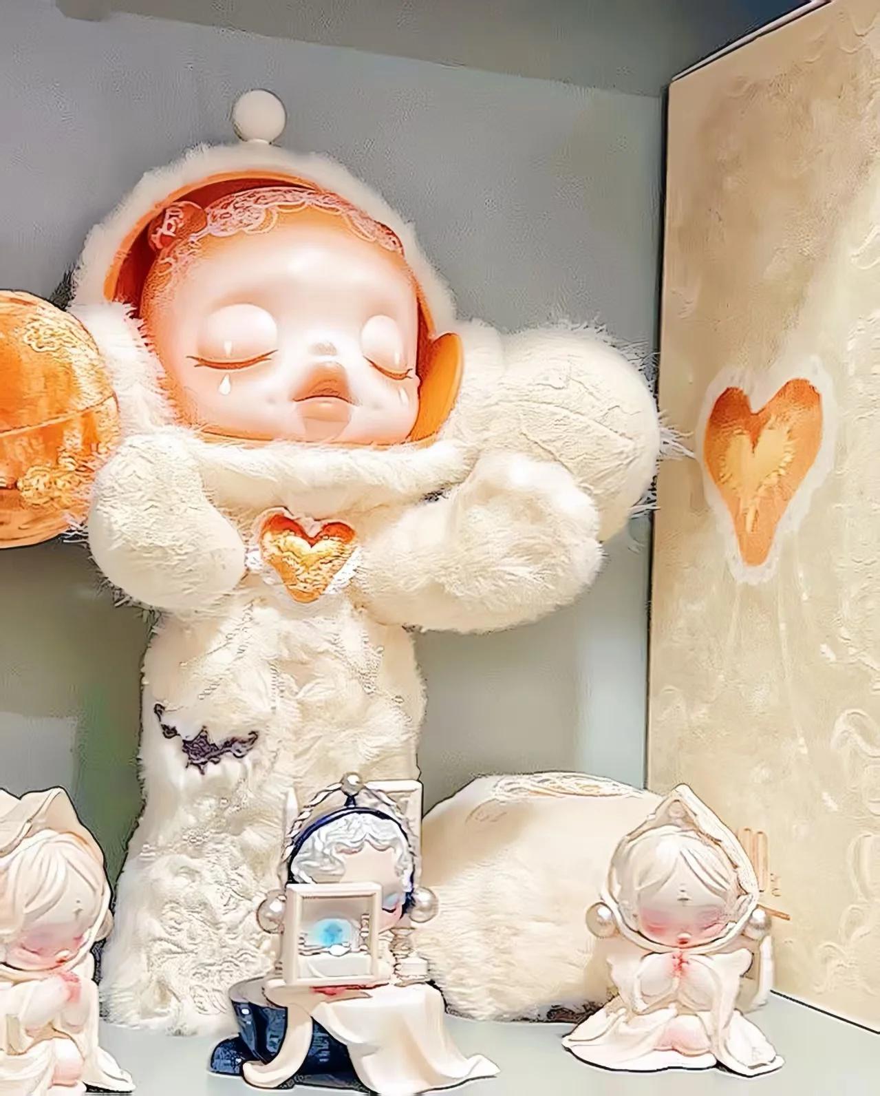 

POP MART MEGA SKULLPANDA 400% White Moon Series Collectible Figurine Desktop Model Doll Home Decor Gift for Girls