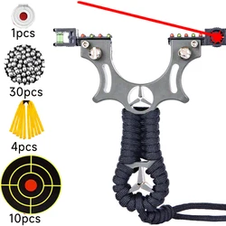 Laser Slingshot Plastic Precision Outdoor Hunting Catapult Resin with Rubber Band for Outdoor Shooting Sports Wrench Accessories