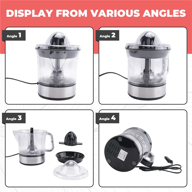 A63K-700Ml Electric Citrus Orange Juicer Squeezer Lemon Fruits Masticating Machine Juicer Fruit Press Machine