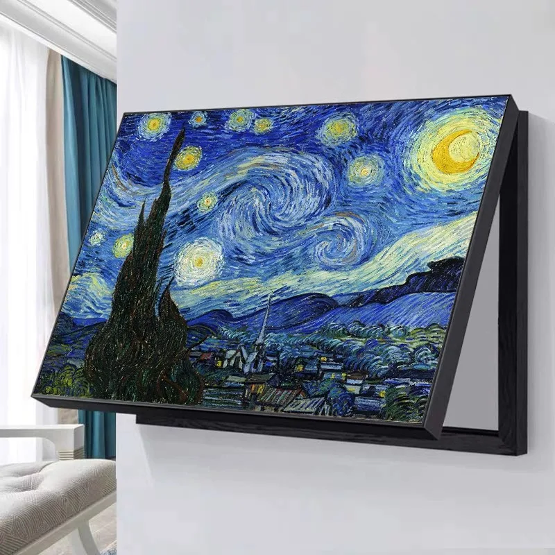 Van Gogh Decorative Painting for Living Room Weak  Box Covering Distribution Box Switch Box Modern Minimalist Hanging...