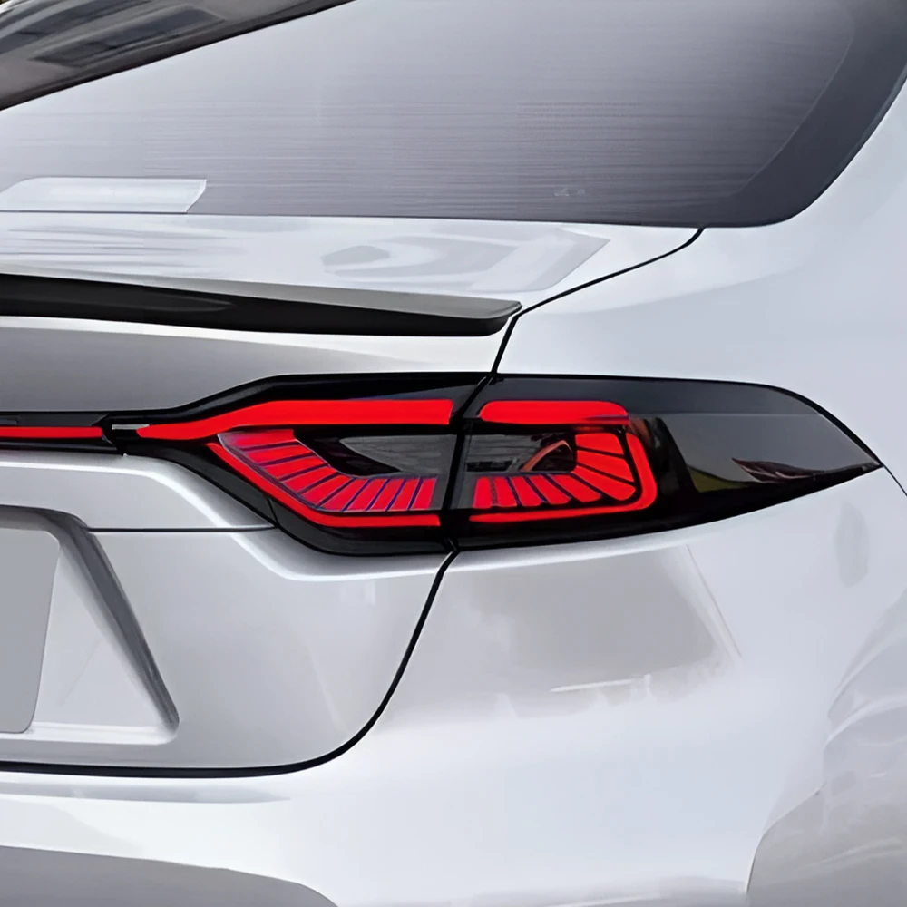 Car through Taillight Assembly for Toyota Corolla Levin 2019-2023 Led Auto Back Lamp Upgrade Turn Signal Brake Fog Accessories
