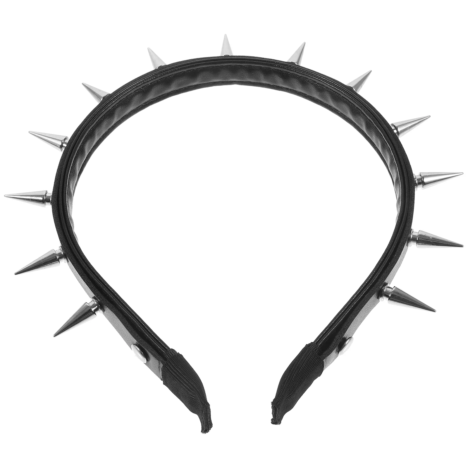 Men Apparel Punk Rivet Headband Embellished Headbands for Women Hair Accessories Thin Halloween Black Teen Girls Headpiece Miss