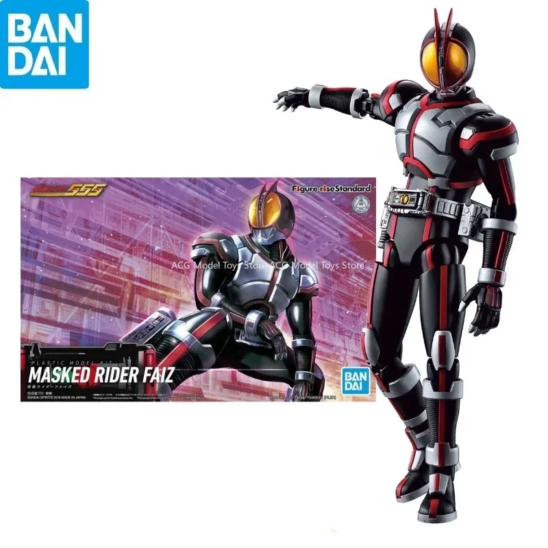 

In Stock 100% Original Bandai Tokusatsu FRS Masked Rider Faiz Assembled Model Anime Action Figure Collection Toy Gift