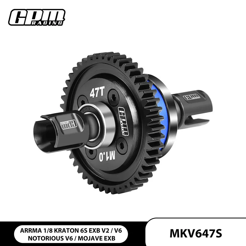 

GPM 20CrMnTi St+7075 Alloy Center Complete Diffs 47T/50T For ARRMA OUTCAST 6S 1/8 Kraton V6 EXB Notorious 1/7 MOJAVE BIG ROCK