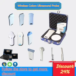 Wireless Ultrasound Probe scanner portable machine WIFI ultrasound scanner Machine support iOS Android Windows free suitcase
