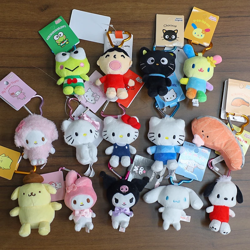 

Пряжка в форме сердца Hello Kitty, плюшевая кукла, очаровательная куроми, милая плюшевая игрушка Cinnamoroll, плюшевая кукла, брелок, очаровательная сумка, аксессуар, подарки