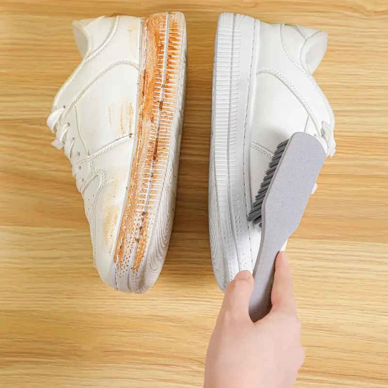 Shoe Cleaning Brush Compact Shoe Cleaning Brush Soft Multifunctional Long Handle Portable Scrubber For Household Boot
