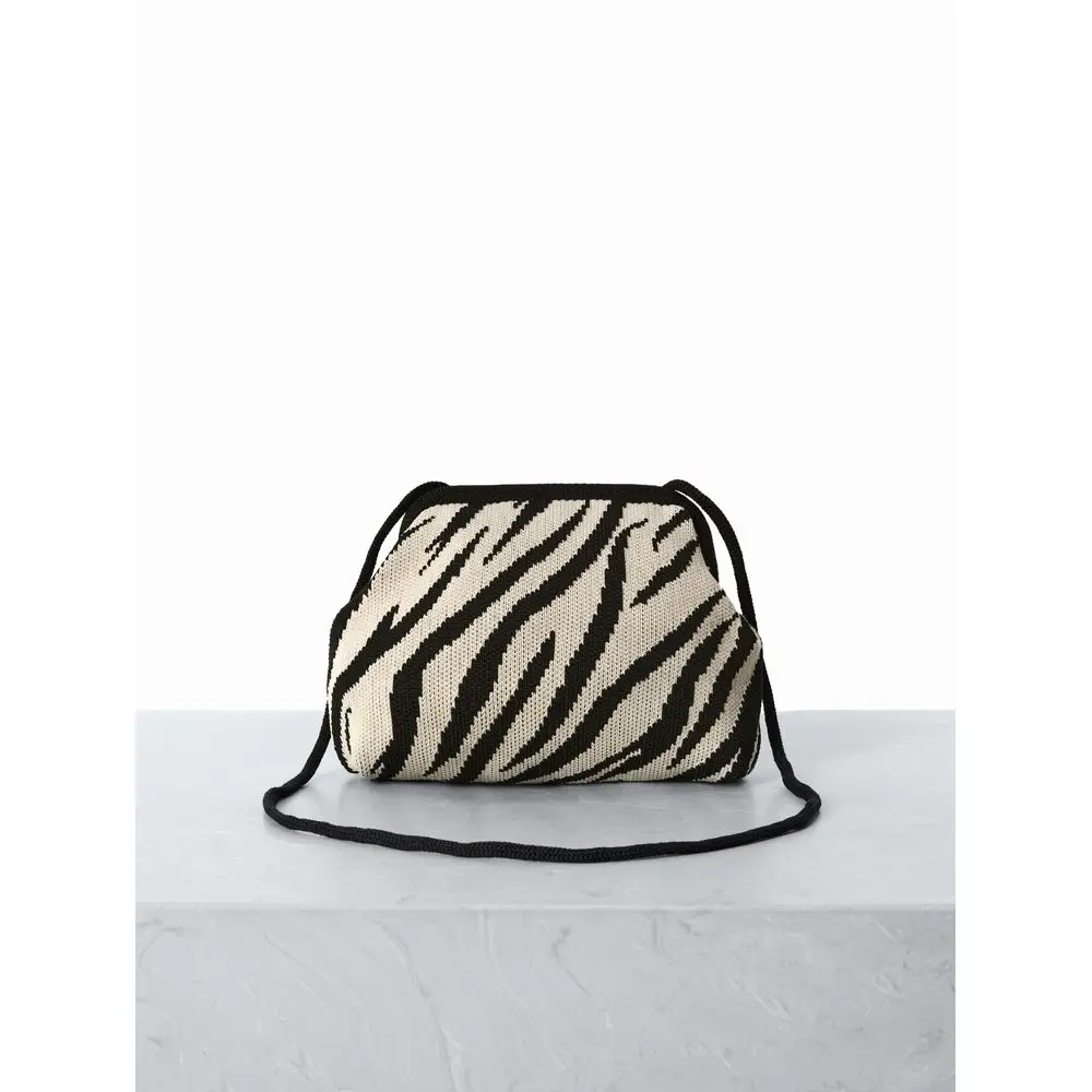

Elegant ZebraStriped ColorBlocked Clutch, Available To Sling Over Shoulder Crossbody Bag,Large, And Versatile, Ideal For Everyd