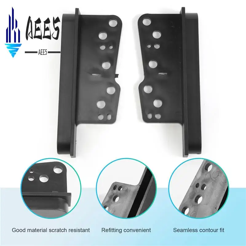 AEE5-Fit per Toyota 2 Double Din Fascia Facia Dash Kit Car Stereo Finiture laterali Staffe